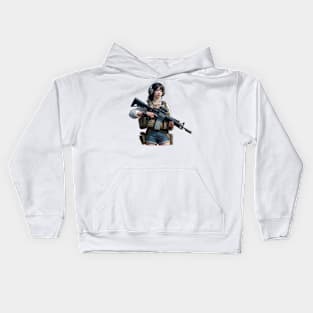 Tactical Girl Kids Hoodie